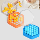 Maxbell Puzzle Beads Logical Toy Portable Party Brain Teaser for Kids Children Teens yellow and blue