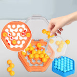 Maxbell Puzzle Beads Logical Toy Portable Party Brain Teaser for Kids Children Teens yellow and blue