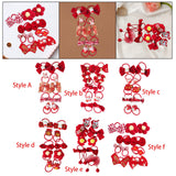 Maxbell 10Pcs Cartoon Girls Hair Ties Cute Soft Rubber Bands for Kids Girls Children Style A