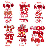Maxbell 10Pcs Cartoon Girls Hair Ties Cute Soft Rubber Bands for Kids Girls Children Style A
