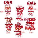 Maxbell 10Pcs Cartoon Girls Hair Ties Cute Soft Rubber Bands for Kids Girls Children Style A