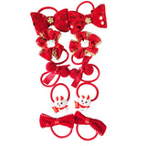 Maxbell 10Pcs Cartoon Girls Hair Ties Cute Soft Rubber Bands for Kids Girls Children Style A