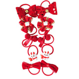 Maxbell 10Pcs Cartoon Girls Hair Ties Cute Soft Rubber Bands for Kids Girls Children Style A