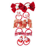 Maxbell 10Pcs Cartoon Girls Hair Ties Cute Soft Rubber Bands for Kids Girls Children Style B