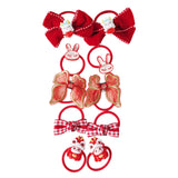 Maxbell 10Pcs Cartoon Girls Hair Ties Cute Soft Rubber Bands for Kids Girls Children Style B