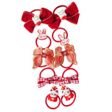 Maxbell 10Pcs Cartoon Girls Hair Ties Cute Soft Rubber Bands for Kids Girls Children Style B