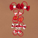 Maxbell 10Pcs Cartoon Girls Hair Ties Cute Soft Rubber Bands for Kids Girls Children Style C