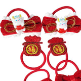 Maxbell 10Pcs Cartoon Girls Hair Ties Cute Soft Rubber Bands for Kids Girls Children Style D