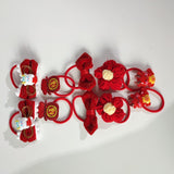 Maxbell 10Pcs Cartoon Girls Hair Ties Cute Soft Rubber Bands for Kids Girls Children Style D