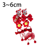 Maxbell 10Pcs Cartoon Girls Hair Ties Cute Soft Rubber Bands for Kids Girls Children Style E