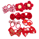 Maxbell 10Pcs Cartoon Girls Hair Ties Cute Soft Rubber Bands for Kids Girls Children Style F