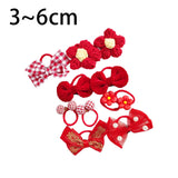 Maxbell 10Pcs Cartoon Girls Hair Ties Cute Soft Rubber Bands for Kids Girls Children Style F
