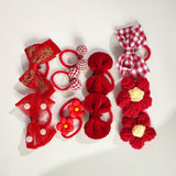 Maxbell 10Pcs Cartoon Girls Hair Ties Cute Soft Rubber Bands for Kids Girls Children Style F