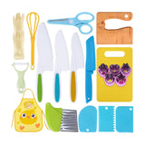 Maxbell 20 Pieces Kids Montessori Kitchen Tools for Real Cooking for Gifts Kids Boys