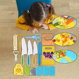 Maxbell 20 Pieces Kids Montessori Kitchen Tools for Real Cooking for Gifts Kids Boys