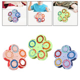 Maxbell Bean Rotating Cube Toy Novelty Puzzle for New Year Gift Party Favor Birthday Pink