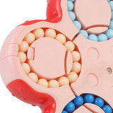 Maxbell Bean Rotating Cube Toy Novelty Puzzle for New Year Gift Party Favor Birthday Pink