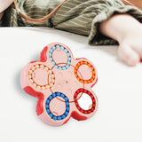 Maxbell Bean Rotating Cube Toy Novelty Puzzle for New Year Gift Party Favor Birthday Pink