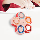 Maxbell Bean Rotating Cube Toy Novelty Puzzle for New Year Gift Party Favor Birthday Pink