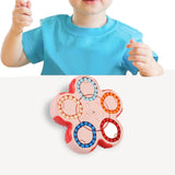 Maxbell Bean Rotating Cube Toy Novelty Puzzle for New Year Gift Party Favor Birthday Pink