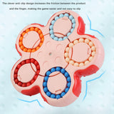 Maxbell Bean Rotating Cube Toy Novelty Puzzle for New Year Gift Party Favor Birthday Pink