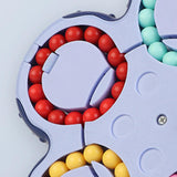 Maxbell Bean Rotating Cube Toy Novelty Puzzle for New Year Gift Party Favor Birthday Blue