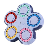 Maxbell Bean Rotating Cube Toy Novelty Puzzle for New Year Gift Party Favor Birthday Blue