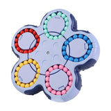 Maxbell Bean Rotating Cube Toy Novelty Puzzle for New Year Gift Party Favor Birthday Blue