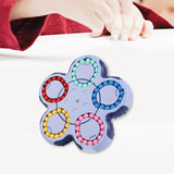 Maxbell Bean Rotating Cube Toy Novelty Puzzle for New Year Gift Party Favor Birthday Blue