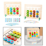 Maxbell Color Matching Slide Puzzle Wooden Toys Children Montessori Toys Travel Toys Fruit