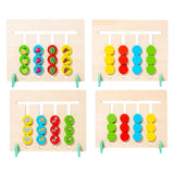 Maxbell Color Matching Slide Puzzle Wooden Toys Children Montessori Toys Travel Toys Fruit