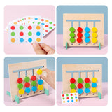 Maxbell Color Matching Slide Puzzle Wooden Toys Children Montessori Toys Travel Toys Fruit