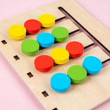 Maxbell Color Matching Slide Puzzle Wooden Toys Children Montessori Toys Travel Toys Fruit