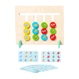 Maxbell Color Matching Slide Puzzle Wooden Toys Children Montessori Toys Travel Toys Fruit