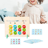 Maxbell Color Matching Slide Puzzle Wooden Toys Children Montessori Toys Travel Toys Fruit