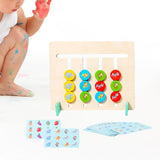 Maxbell Color Matching Slide Puzzle Wooden Toys Children Montessori Toys Travel Toys Fruit