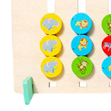 Maxbell Color Matching Slide Puzzle Wooden Toys Children Montessori Toys Travel Toys Fruit