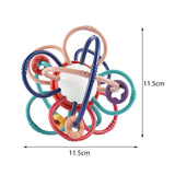 Maxbell Baby Teething Toy Baby Rattle Girls Boys Gifts 0-3-6-12 Months Montessori Toys