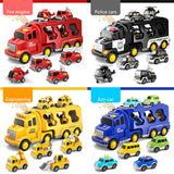 Maxbell Fire Truck Toy Friction Power Vehicles for Party Favors Easter Birthday Gift Red