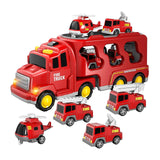 Maxbell Fire Truck Toy Friction Power Vehicles for Party Favors Easter Birthday Gift Red