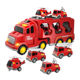 Maxbell Fire Truck Toy Friction Power Vehicles for Party Favors Easter Birthday Gift Red