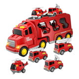 Maxbell Fire Truck Toy Friction Power Vehicles for Party Favors Easter Birthday Gift Red
