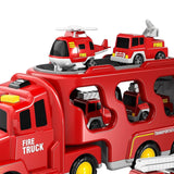 Maxbell Fire Truck Toy Friction Power Vehicles for Party Favors Easter Birthday Gift Red