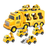 Maxbell Fire Truck Toy Friction Power Vehicles for Party Favors Easter Birthday Gift Yellow