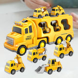 Maxbell Fire Truck Toy Friction Power Vehicles for Party Favors Easter Birthday Gift Yellow