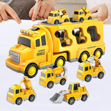 Maxbell Fire Truck Toy Friction Power Vehicles for Party Favors Easter Birthday Gift Yellow