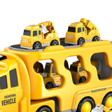Maxbell Fire Truck Toy Friction Power Vehicles for Party Favors Easter Birthday Gift Yellow