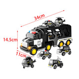 Maxbell Fire Truck Toy Friction Power Vehicles for Party Favors Easter Birthday Gift Black