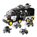 Maxbell Fire Truck Toy Friction Power Vehicles for Party Favors Easter Birthday Gift Black