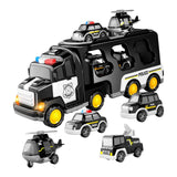 Maxbell Fire Truck Toy Friction Power Vehicles for Party Favors Easter Birthday Gift Black